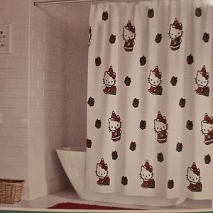 Hello Kitty Christmas Shower Curtain